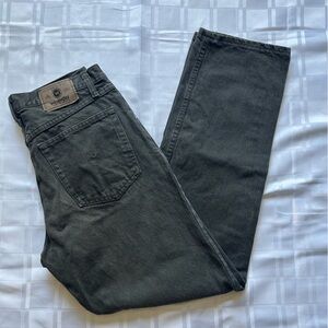 Wrangler Green Denim Slim Straight Jeans
